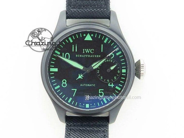 MIROTIME 0210 Pilot Mark XX IW328201 ZF 1:1 Best Edition Black Dial on Black Leather Strap A Affordable 7028